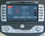 Nawigacja FORD z ekranem dotykowym dla Blaupunkt TravelPilot NX (HSRNS) z DVD (kod f5)