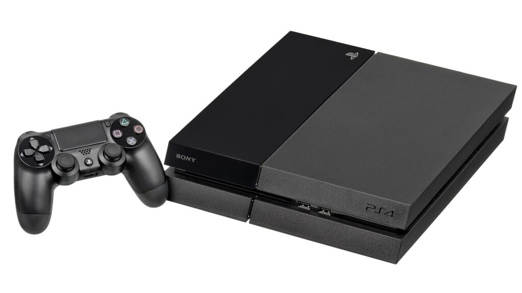 PlayStation konsolė ir pultelis remonto dirbtuvėse Vilniuje