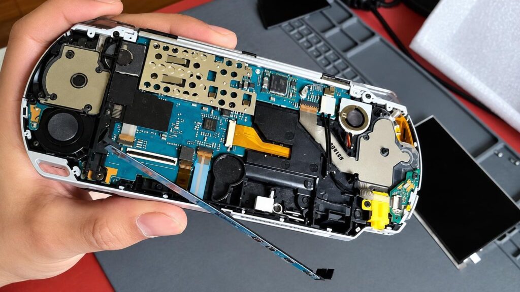 PSP konsolė, atnešta remontui į Taisykla7 dirbtuves