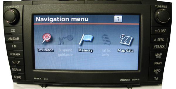 TOYOTA Navigation Lithuania and Europe for systems with HDD B9012 *EU for Toyotas*(code t3)
