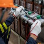 Baterijos polių schema (battery terminals)